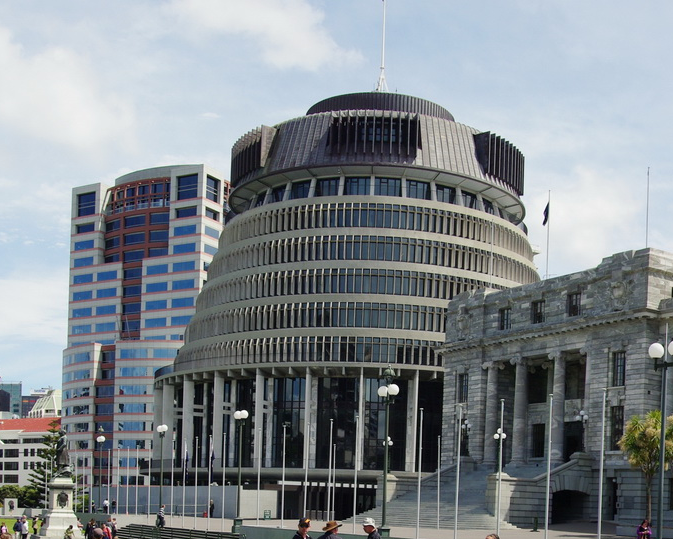 The beehive parliament building